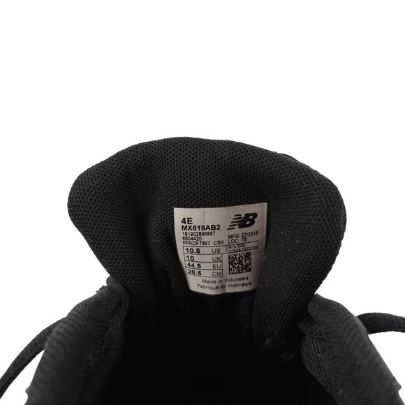 New Balance 619 V2 Casual Shoes Sneakers Mens 10.5 4E Black leather MX619AB2 - Picture 8 of 8